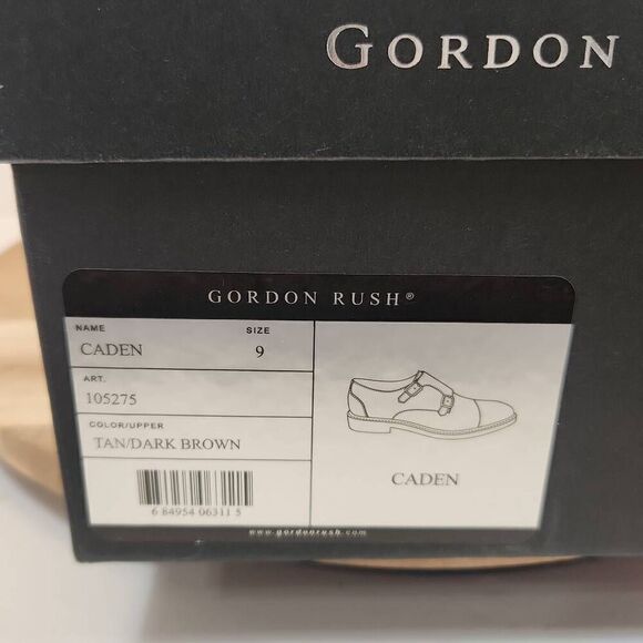 Gordon Rush Caden Monk Strap Men\'s Dress Shoes Leather Size 9 Brown main image 4